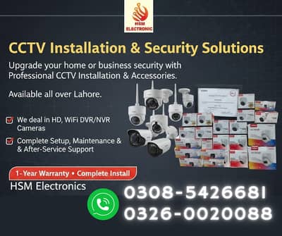 DAHUA CCTV Cameras, Accessories & Installation service HD,WiFi,DVR,NVR