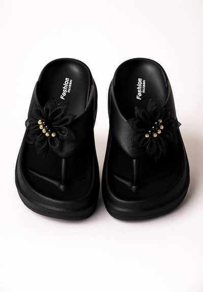 Stylish Women's Casual EVA Sandals (Black)