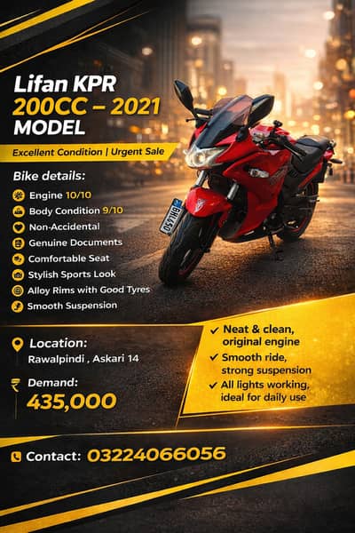 Lifan || Kpr 200cc || Model 2021