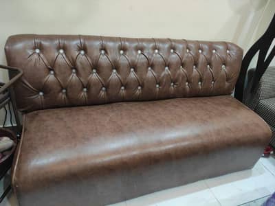 Leather Single 3- seater sofa
