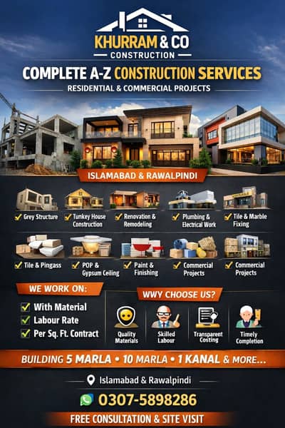 Khurram & Co Construction – Complete A to Z Construction Services