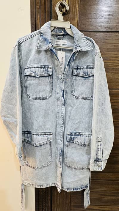 Brand new denim dress size small