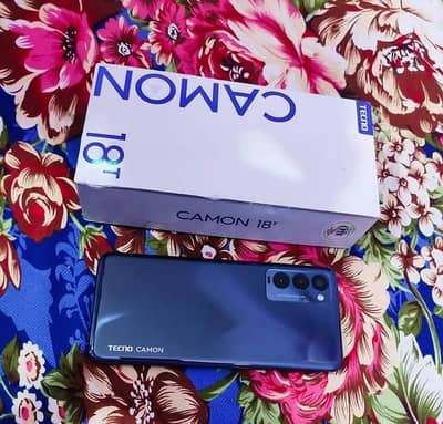 Tecno camon 18T All to All ok 10/10 pta approved with box 128gb