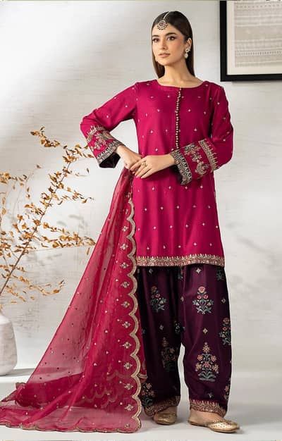 LUXURY SUMMER | Maria b | Airjet Lawn | 3 piece| Dress