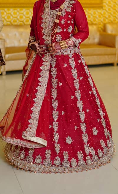 Barat dress  / Bridal wear / Red Lehnga / Fancy dress