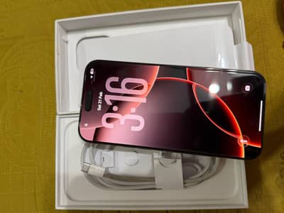 16 pro Max 256 GB desert titanium color  with box