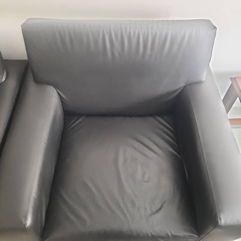 Black Sofa Set 2