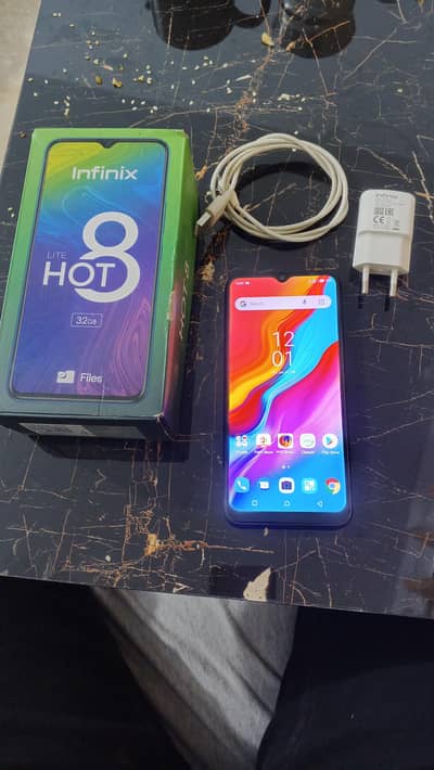 infinix hot 8 lite 10/10 condition contact no 03379206870