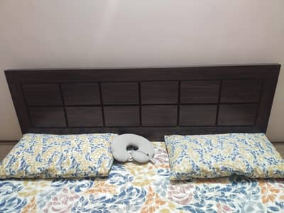 Bed Along with side tables and Almirah