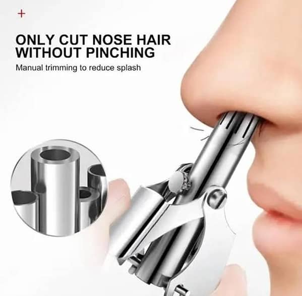 Mini Portable Stainless Steel Manual Nose Hair Trimmer
