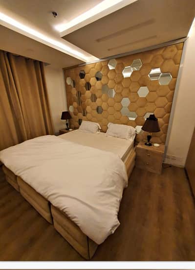 Cozy 02 Bed Apartment Gold Crest DHA Ph4 on per day rent