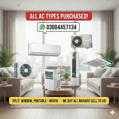 Ac Sale/Ac Purchase/Dc inverter Ac/split Ac/window Ac /Ac sale