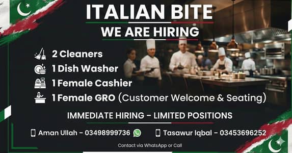 JOB FOR RESTAURANTS