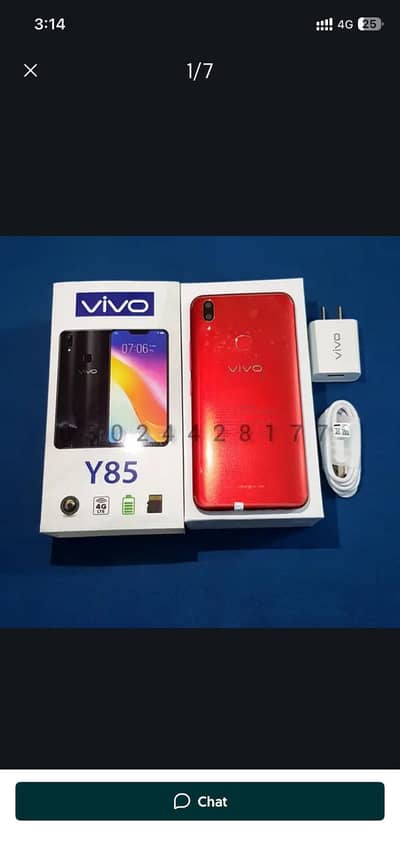Vivo Y85 4/64 With Box and Charger