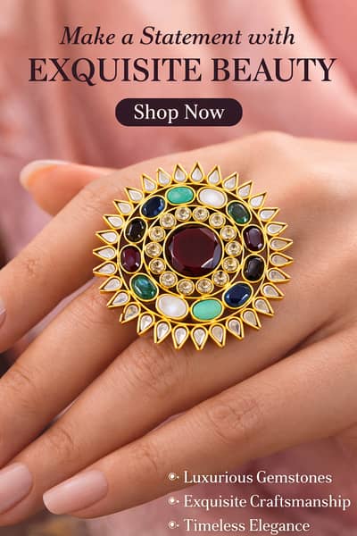KUNDAN RING VERY UNIQUE