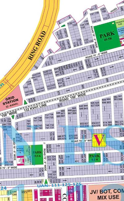 2 KANAL PLOT FOR SALE IN V BLOCK IN V BLOCK WALKING DISTANCE FROM PARK AND MAIN ROAD. SINGLE OWNER, DP,POLE CLEAR PLOT. DIRECT DEAL WITH OWNER.