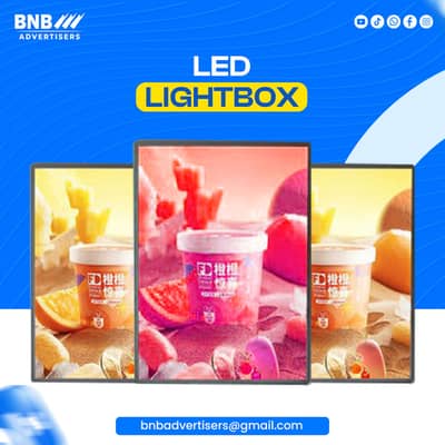 Ultra Sleek LED Signage Lightbox | Modern Advertising LED Lightboxes