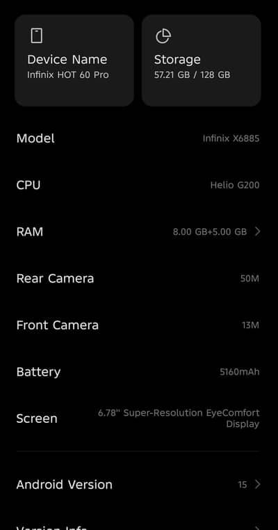 infinix Hot 60 pro box nh ha original charger k st