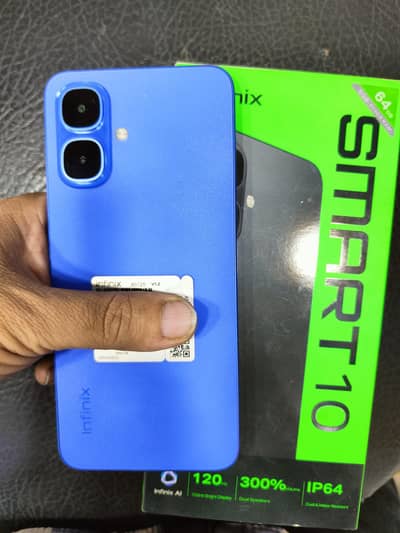 Infinix smart 10 4 64 complete box chagar
