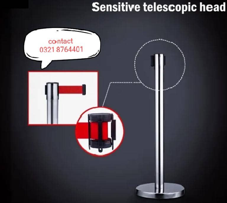 queue stand queue manager queue pole que barrier retractable stanchion 2