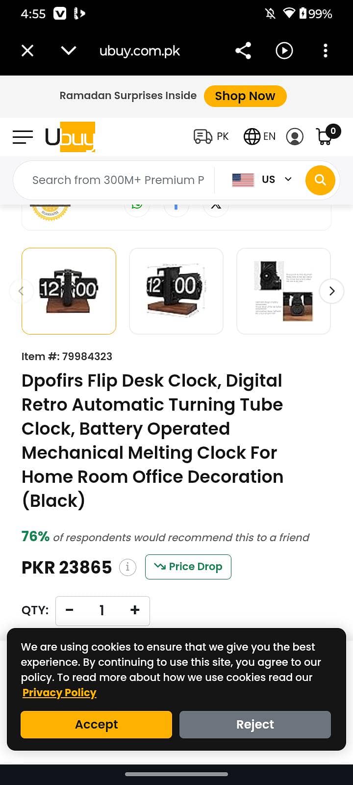 retro flip clock some numbers missing 3