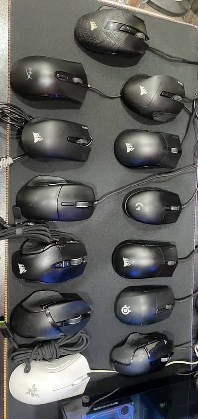 Gaming and RGB Mouse , Corsair , Razer , Hyper x , Logitech