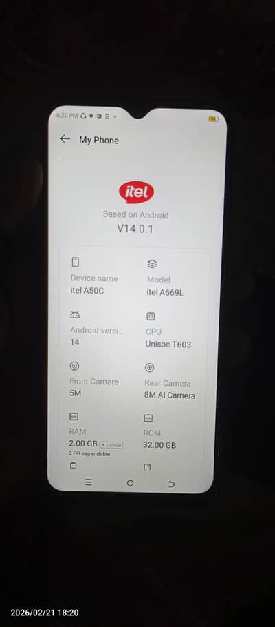 itel A50c