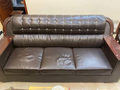 Leather Sofa 6 Seater
