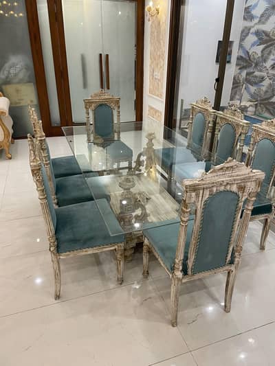 8 seater pure sheesham dining table