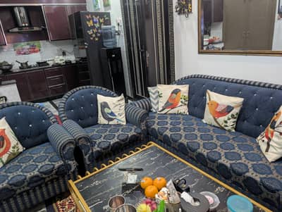 All new 5 seater wooden sofa set