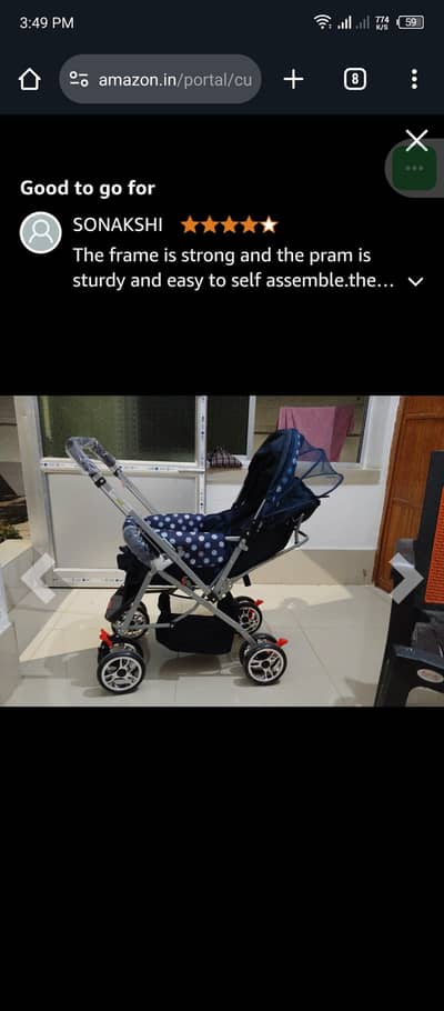 Kids pram, Kids walker, Baby walker, Infant walker