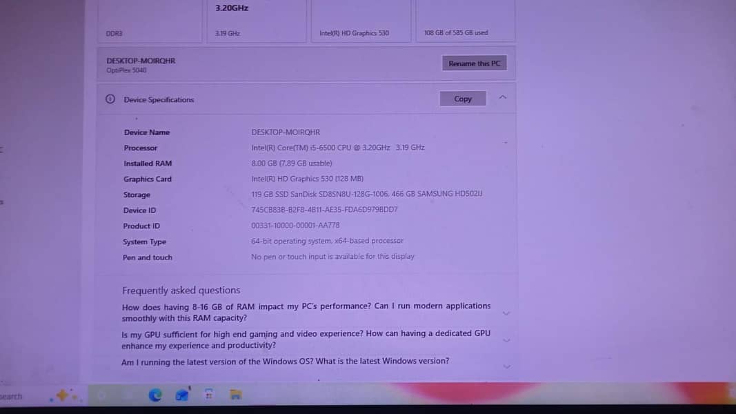Computer with all Accessories 0