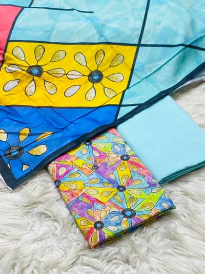 Sapphire Digital Printed Lawn 3Pc With Voil Dupatta SUMMER Collection