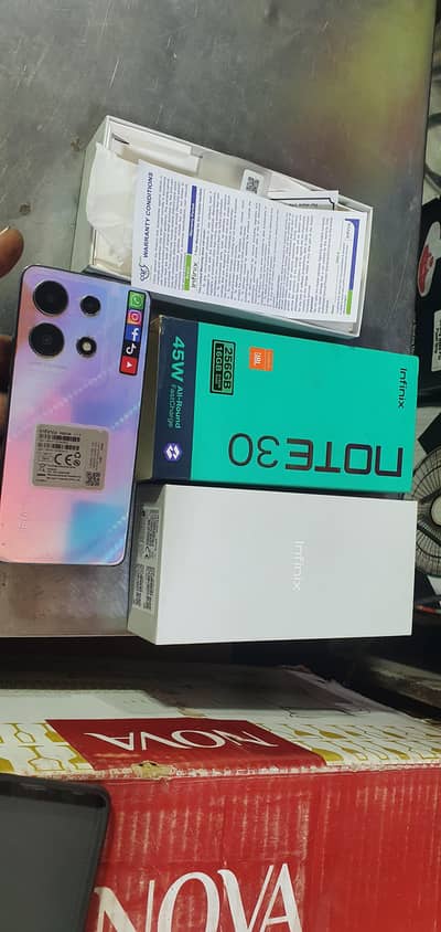 infinix note 30 8+8 RAM 256GP Samsung  Oppo vivo