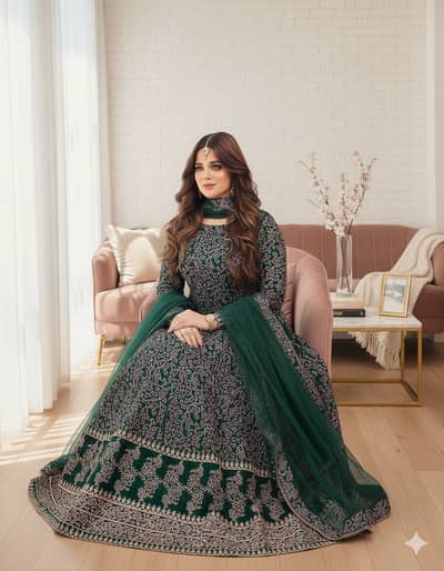 Ramdan Offer 3 Pcs Women's Stitched Katan Silk Screen Printed Maxi