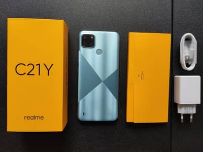 REALME C21Y BLUE 4/64 ONLY 17,000.