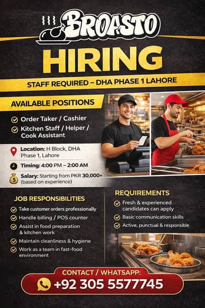 Restaurant jobs
