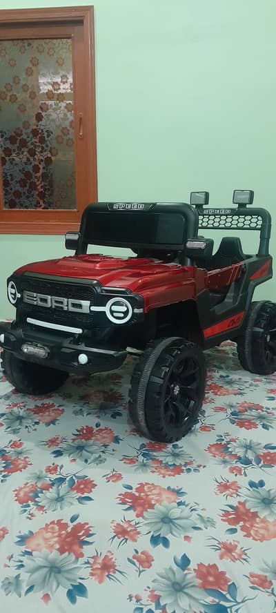 Kids battery operate car remote control and manual drive