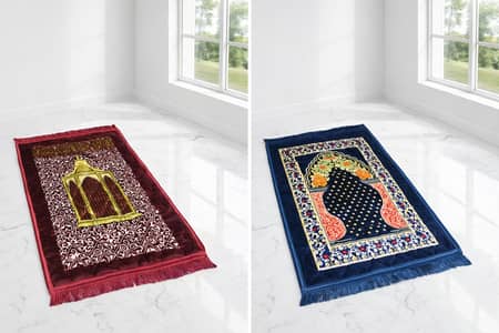   Luxury Velvet Ja-e-Namaz | Soft Foam Padde