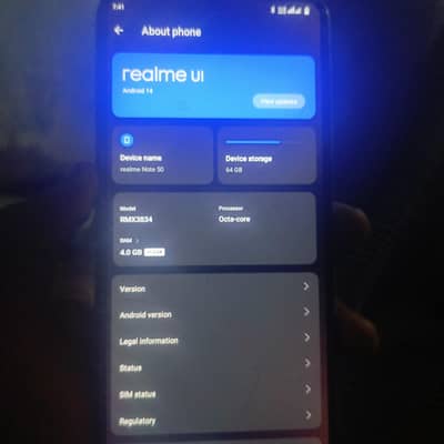 realme not 50 pro 4/ 64