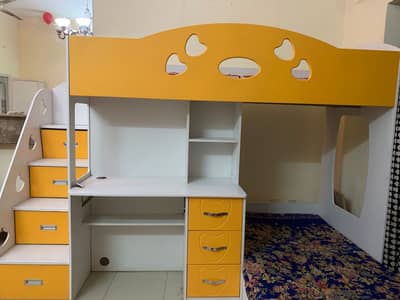 Kids Bunker Bed yellow color