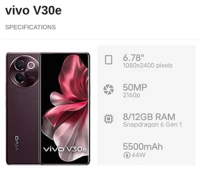 vivo v30e