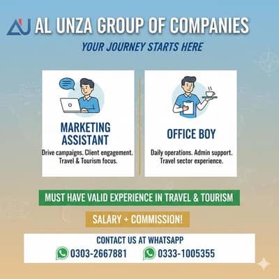 Hiring: Marketing & Office Staff (Travel Sector)