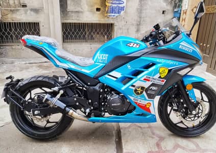 Kawasaki ninja 400cc dual cilender all Punjab num biomatric available