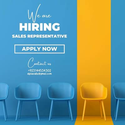 We are hiring fresher and experienced sales rep
