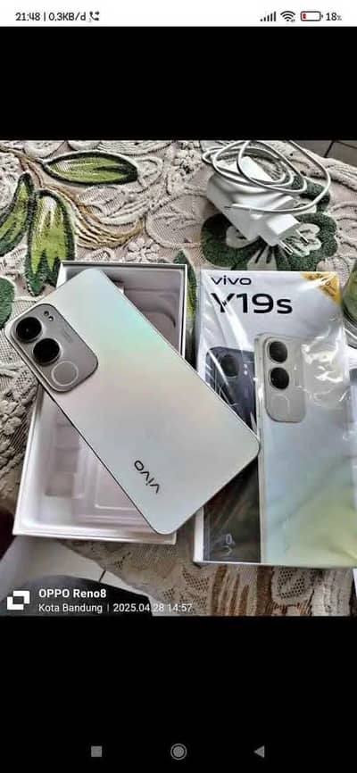 vivo y19s complete box 6 128
