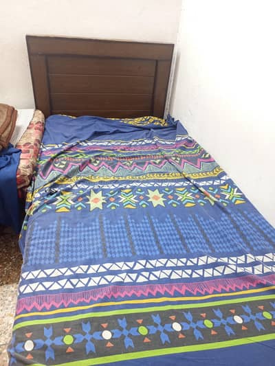 SINGLE BED WITH MATTRESS
