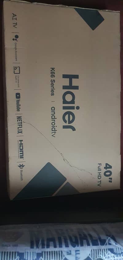 brand new . haier android tv 40"