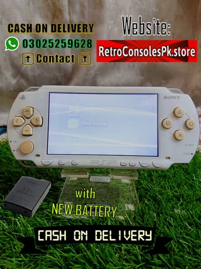 WHITE Sony PSP With 30+ Games like GTA FIFA TEKKEN Racing Games
