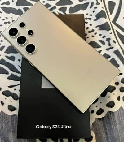 Samsung galaxy S24 ultra 12/512 complete Box urgent sale contact OLX